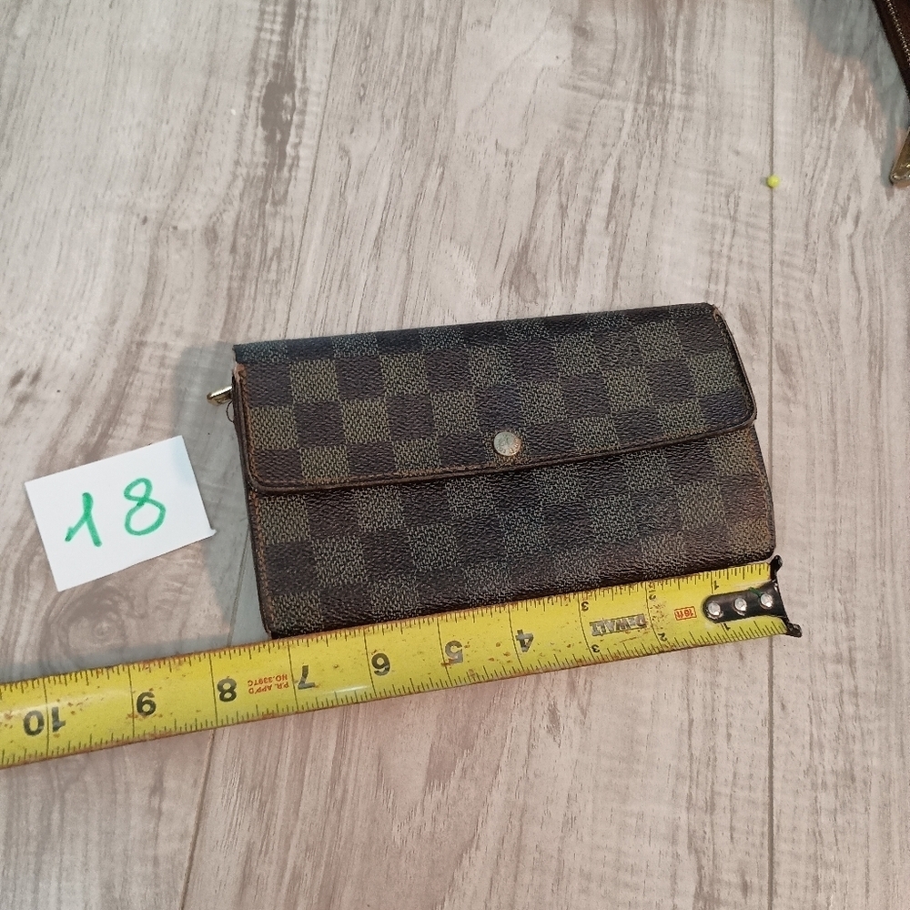 Louis Vuitton Authentic Damier Ebene Canvas Long Wallet - Picture 13 of 14